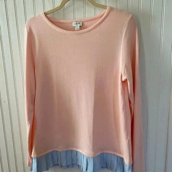 J. Crew ruffle bottom lightweight sweater - Picture 1 of 3